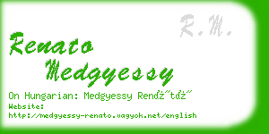 renato medgyessy business card